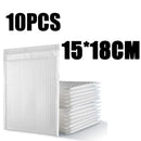 10Pcs White Bubble Mailer Envelope Self Seal Shipping Bags