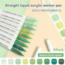9pcs Acrylic Markers Set For Rock Painting Glass DIY Craft Supplies