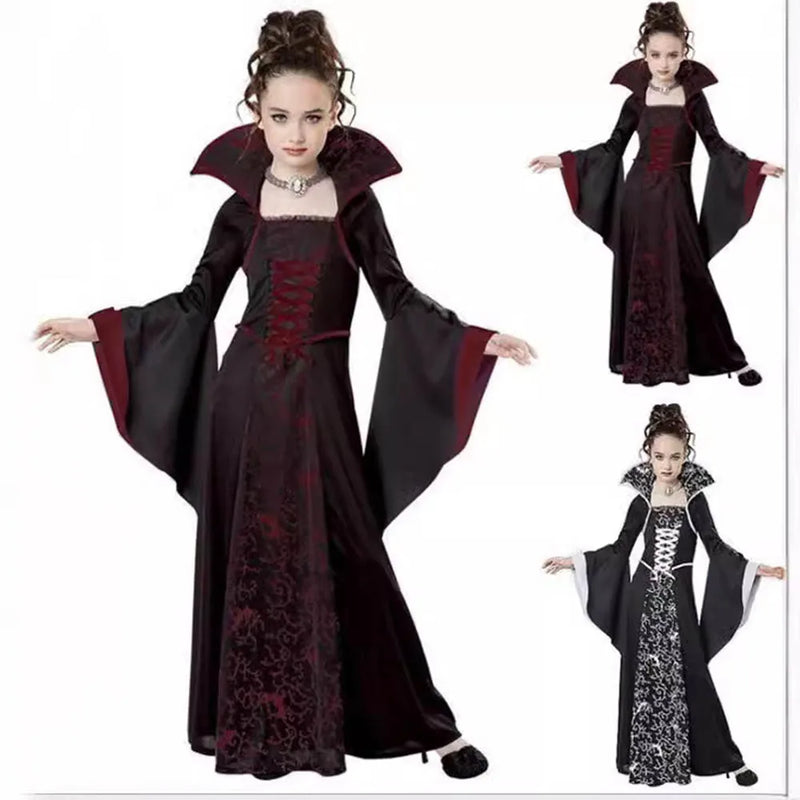 Halloween Witch Costume For Women Vampire Girl Role Play Party Dress