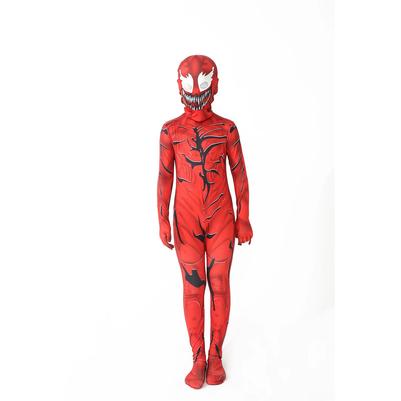 Venom Costume Kids Symbiote Jumpsuit Boys Halloween Suit