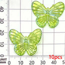 10pcs Colorful Butterfly Charms Acrylic Pendants For Jewelry Making