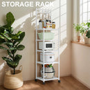 5 Tier Storage Shelves Heavy Duty Rolling Storage Rack For Home