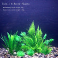 Artificial Aquarium Plants Green Plastic Underwater Fish Tank Decor