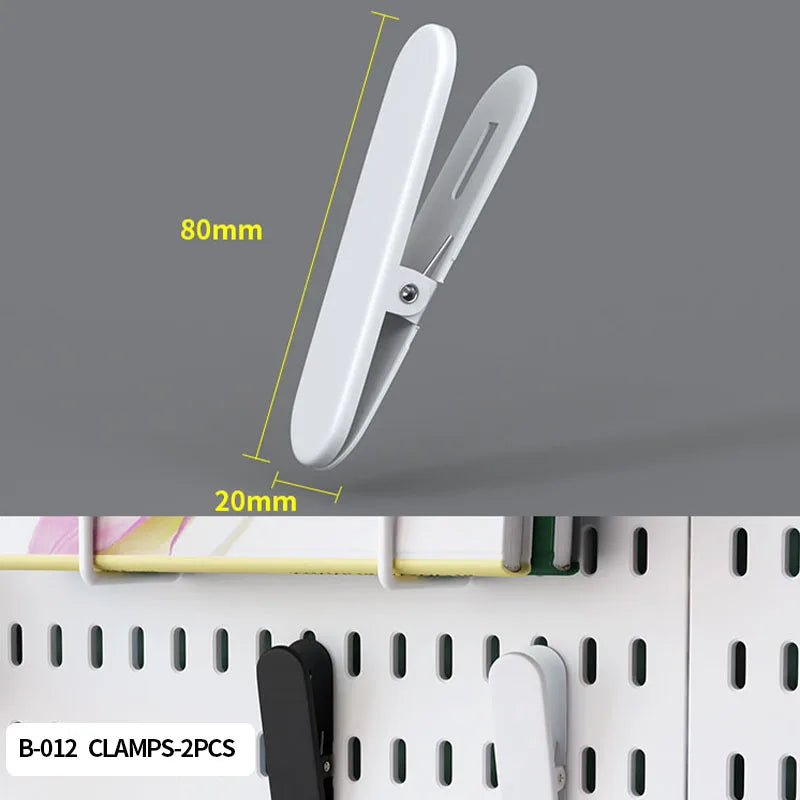 Pegboard Wall Organizer Kit Modular Panels No-Punch Installation Craft Storage