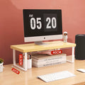 Monitor Raised Shelf Adjustable Laptop Stand Desktop Organizer Rack Holder