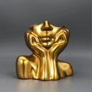 Human Ceramic Vase Scandinavian Art Statue Tabletop Home Decoration