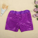Toddler Birthday Shorts Sparkly Sequins Elastic Waist Party Pants