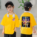 Korean Children's T Shirts Cotton Short Sleeve Graphic Tops Boys Girls