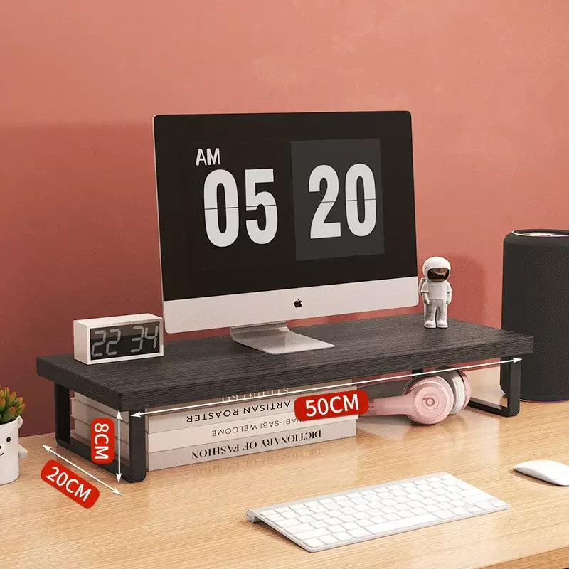 Monitor Raised Shelf Adjustable Laptop Stand Desktop Organizer Rack Holder