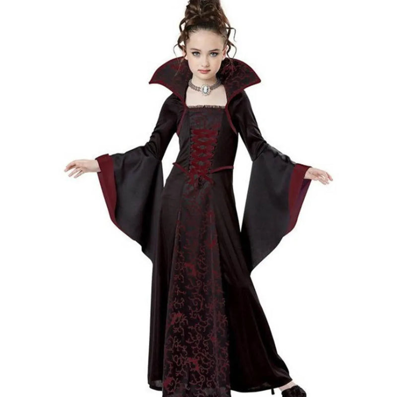 Halloween Witch Costume For Women Vampire Girl Role Play Party Dress