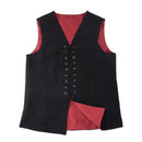 Pirate Vest For Men Medieval Renaissance Lace-up Reversible Waistcoat
