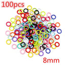 Colorful Mixed Alloy Jump Rings Lobster Clasp DIY Jewelry Making Supplies
