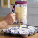 900mL Pancake Batter Dispenser With Measuring Labels For Baking