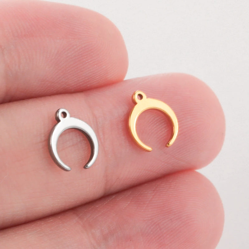 5pcs Stainless Steel Tree Of Life Charms For Jewelry Crafting