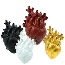Simulation Heart Shape Resin Vase For Home Study Office Decor