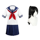 Yandere Simulator Cosplay Costume Osana Najimi School Uniform Wig