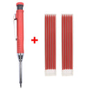 Carpenter Pencil Mechanical Woodworking 3 Colors Refill Sharpener