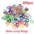 Colorful Mixed Alloy Jump Rings Lobster Clasp DIY Jewelry Making Supplies