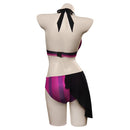 LOL Jinx Cosplay Swimsuit Summer Bikini Swimwear Skirt Costume
