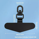 360 Rotatable Steel Phone Tether Metal Patch Lanyard Connector