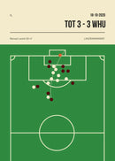 Football Canvas Wall Art Golden Goal Soccer Sports Poster Print