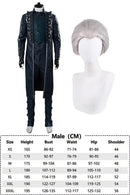 Dante Cosplay Costume DMC 5 Outfit Wig Coat Pants For Adults