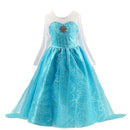 Girls Elsa Costume Frozen Princess Dress Snow Queen Party Gown
