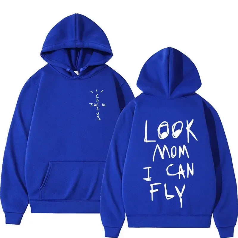 Cactus Jack Hoodie Oversized Hip Hop Streetwear Pullover Sweatshirt
