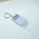 Mini Transparent Calculator Portable Flip Keychain Compact For Students