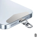 360 Rotatable Steel Phone Tether Metal Patch Lanyard Connector