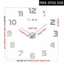 MCDFL Luxury 3D Wall Clock For Living Room Kitchen Bedroom Decor