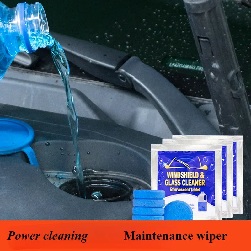 All-Season Windshield Washer Tablet Solid Concentrate Shellac-Free