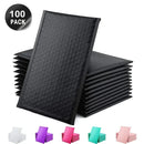 100 Pcs Black Green Bubble Mailers Self Seal Padded Envelopes