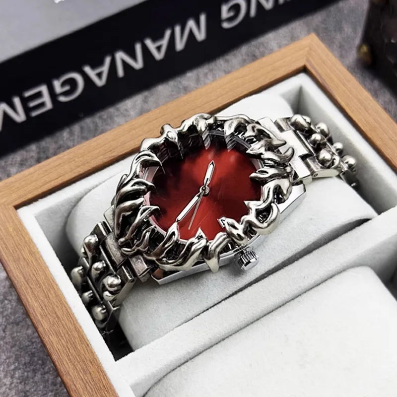 Retro Claw Watch European Style Alabaster Unique Shaped Timepiece