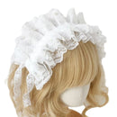 Lace Bowknot Headband Women Cosplay Party French Anime Maid Headdress