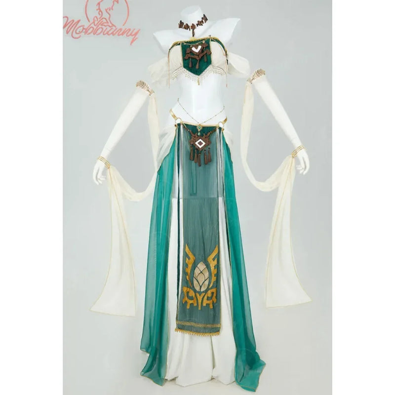 Mobbunny Princess Women Cosplay Costume Dance Style Top Skirt Set