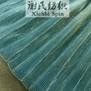 Gradient Pleated Glitter Mesh Fabric Gray Soft Shiny Textile For Sewing