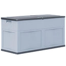 Garden Storage Box 320L Large Outdoor Storage Chest Black Grey Anthracite