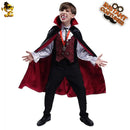 Boys Vampire Costume Halloween Stage Performance Outfit Set