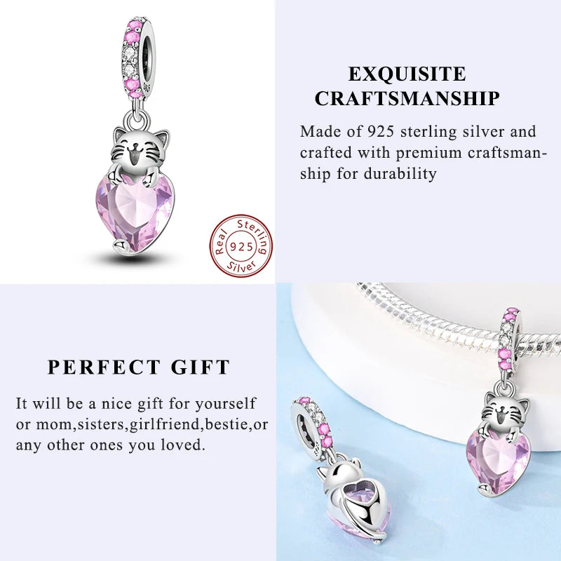 925 Silver Charm Pendant Animal Firefly Butterfly Dragonfly Beads