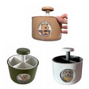 Capybara Pen Holder Rotating 4 Grid Large Capacity Desktop Organizer