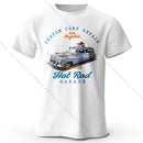 Custom Car Club T-Shirt Embossed Logo 100% Cotton Unisex Tee