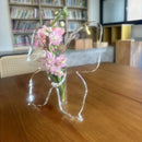 Transparent Acrylic Butterfly Vase Decorative Glass Garden Figurine