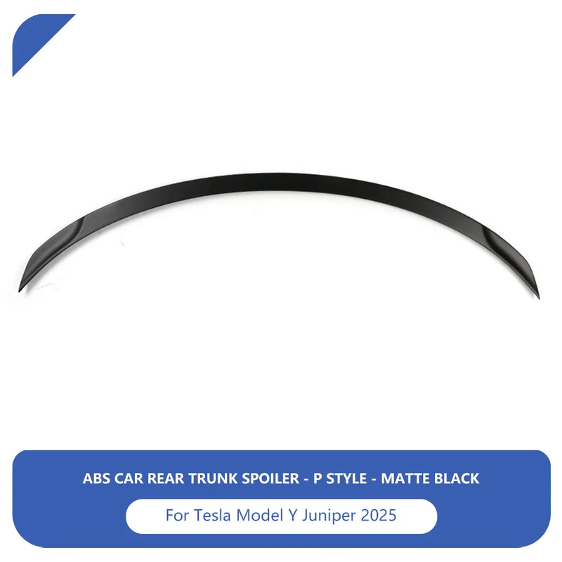Tesla Model Y Rear Spoiler Carbon Fiber ABS Trunk Wing Lip
