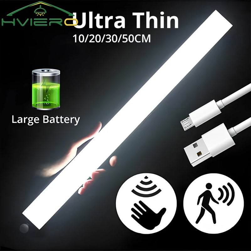 Wireless LED Motion Sensor Night Light USB Rechargeable Magnetic Lamp