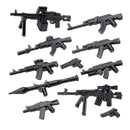 WWII Military Building Blocks Toy Soldier Figure With Heavy Machine Gun