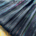 Gradient Pleated Glitter Mesh Fabric Gray Soft Shiny Textile For Sewing