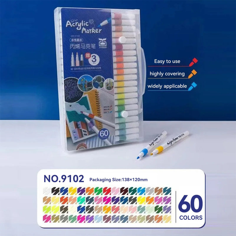 Water-based Acrylic Marker Pens Set For Art DIY Painting Graffiti