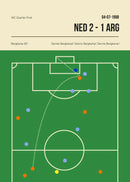 Football Canvas Wall Art Golden Goal Soccer Sports Poster Print