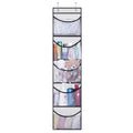 Foldable Over The Door Clothes Organizer With 5 Pockets For Closet